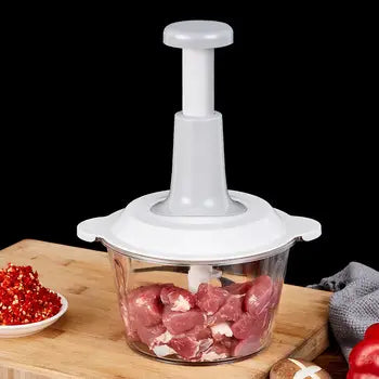 Pat/Manual press type vegetable cutter household multi-functional cooking machine mincing machine