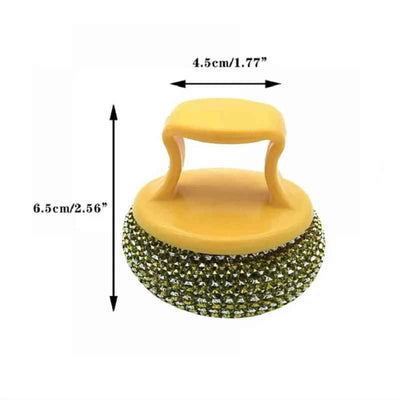 Handle Steel Scrubber Pad