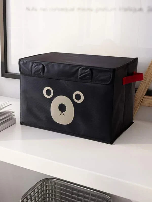 Panda-Themed Folding Storage Bags – Versatile Quilt Basket and Toy Organizer for Kids – Random Color – Perfect for Cabinets and Wardrobes