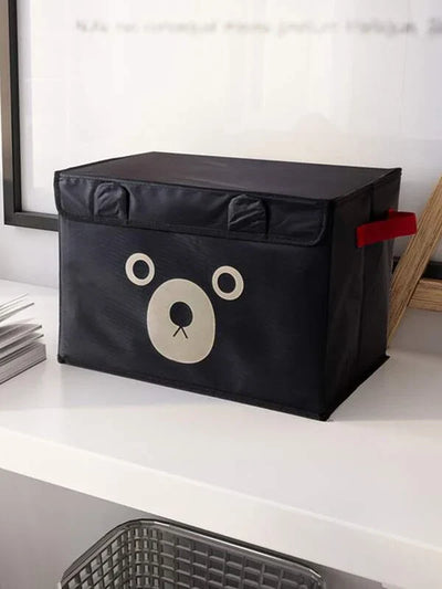 Panda-Themed Folding Storage Bags – Versatile Quilt Basket and Toy Organizer for Kids – Random Color – Perfect for Cabinets and Wardrobes
