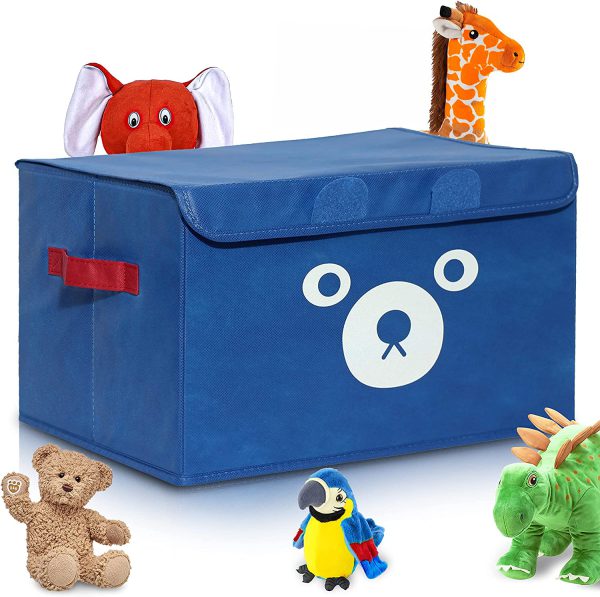 Panda-Themed Folding Storage Bags – Versatile Quilt Basket and Toy Organizer for Kids – Random Color – Perfect for Cabinets and Wardrobes