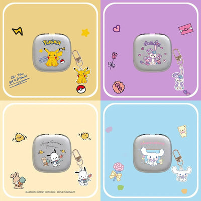 Transparent Cartoon Earphone Case For Huawei Free Arc or Huawei FreeArc Soft TPU Headset Protective Cover With Pendant