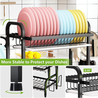 3-Tier-Dish Drying Rack & Utensil Holder(15256)