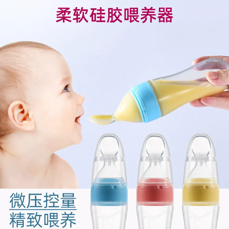 2-in-1 Baby Silicone Spoon Feeder & Fruit Pacifier – Baby Training Spoon & Pacifier