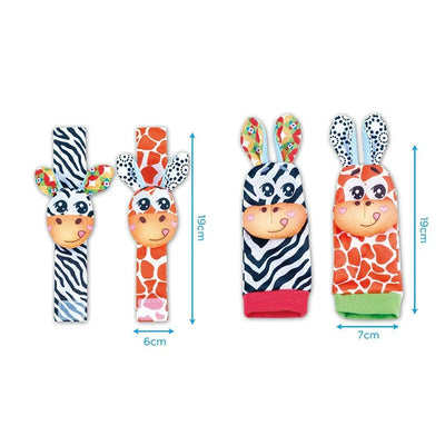 Baby Toys 0 6 12 Months Cute Stuffed Animals Baby Rattle Socks Wrist Baby Rattles Newborn Toys Make Sounds Games For Babies