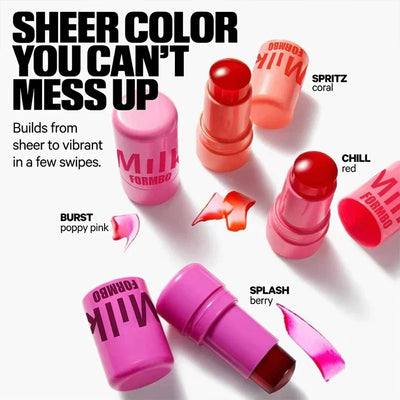 3-in-1 Milk Jelly Tint Facial Blusher Wand Moisturized Long Lasting Matte