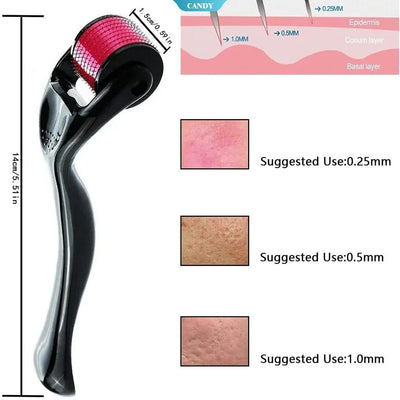 540 Facial Beauty Roller Needle 0.2mm 0.25mm 0.3mm for Hair Growth & Beard Growth