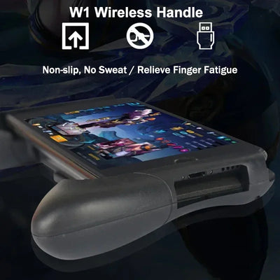 W1 Mobile Phone Gamepad Joysticks for PUBG Aim Shooting Game Handle for IPhone IOS Android Gaming Accessories Phone Holder Grip