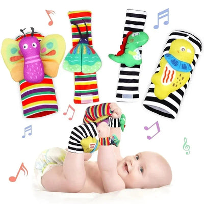 Baby Toys 0 6 12 Months Cute Stuffed Animals Baby Rattle Socks Wrist Baby Rattles Newborn Toys Make Sounds Games For Babies