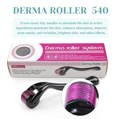 540 Facial Beauty Roller Needle 0.2mm 0.25mm 0.3mm for Hair Growth & Beard Growth
