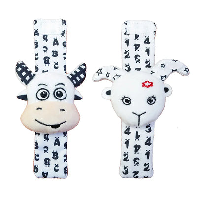 Baby Toys 0 6 12 Months Cute Stuffed Animals Baby Rattle Socks Wrist Baby Rattles Newborn Toys Make Sounds Games For Babies