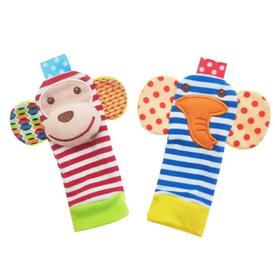 Baby Toys 0 6 12 Months Cute Stuffed Animals Baby Rattle Socks Wrist Baby Rattles Newborn Toys Make Sounds Games For Babies