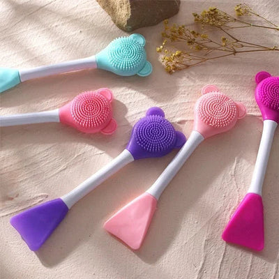 Multifunctional Bear Shaped Face Mask Brush